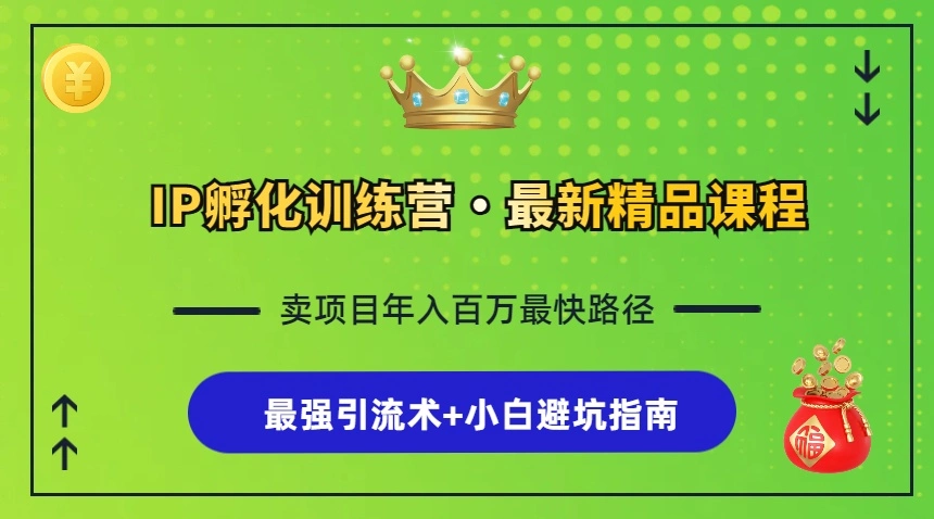 [14期]IP 孵化训练营：知识付费全流程、最强引流术与小白避坑指南